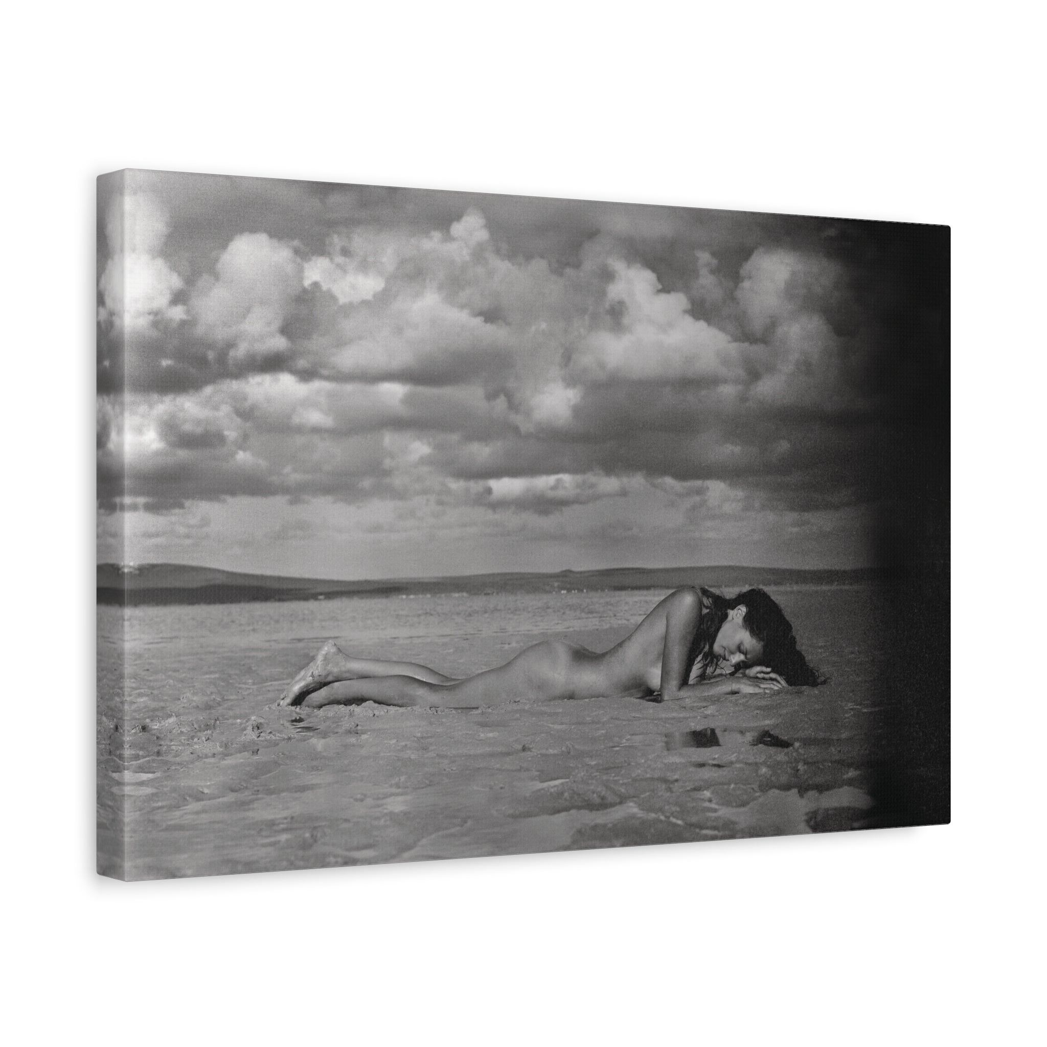 Black and white coastal portrait canvas Republic of Venus™