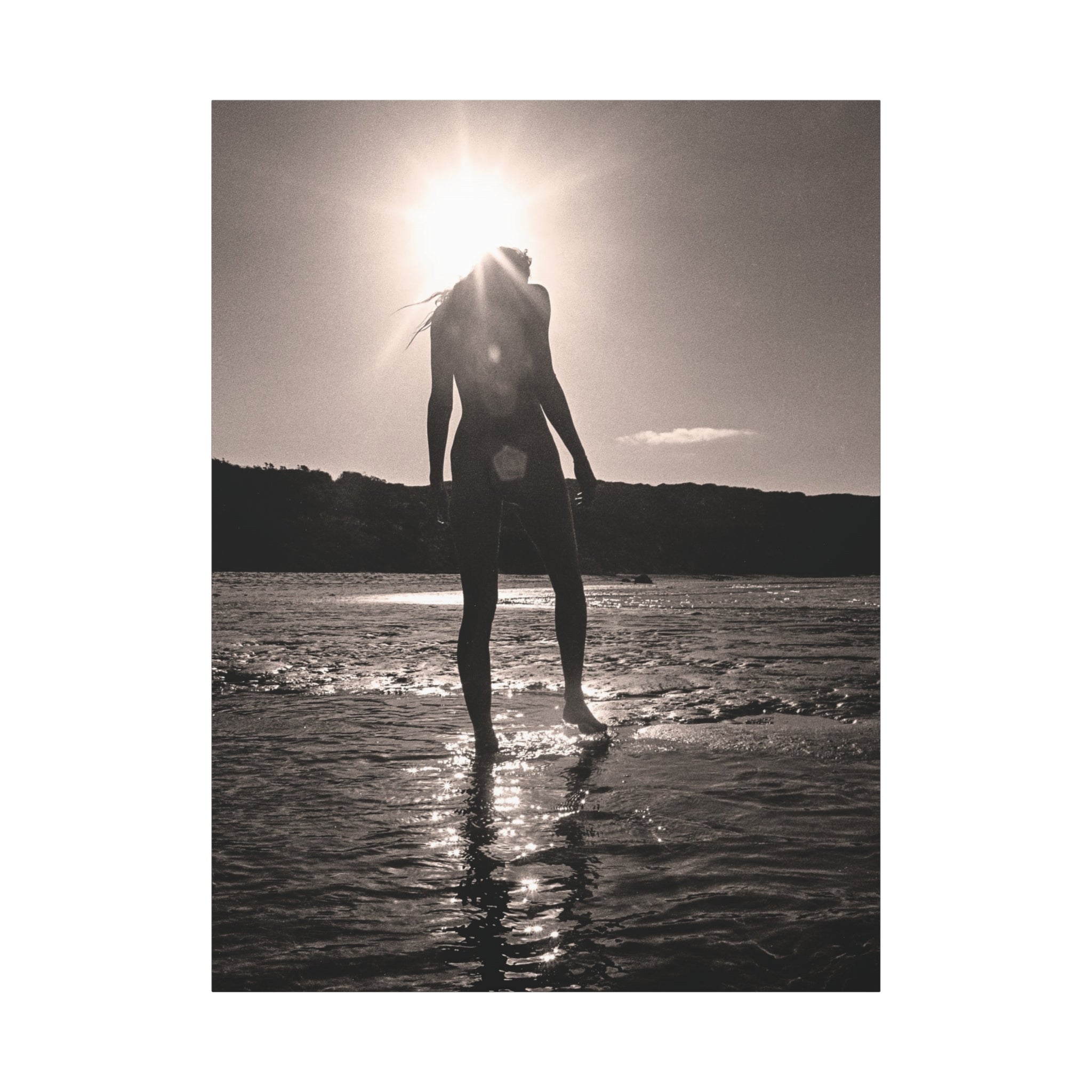 Salt & Light - Coastal Black & White Fine Art Canvas