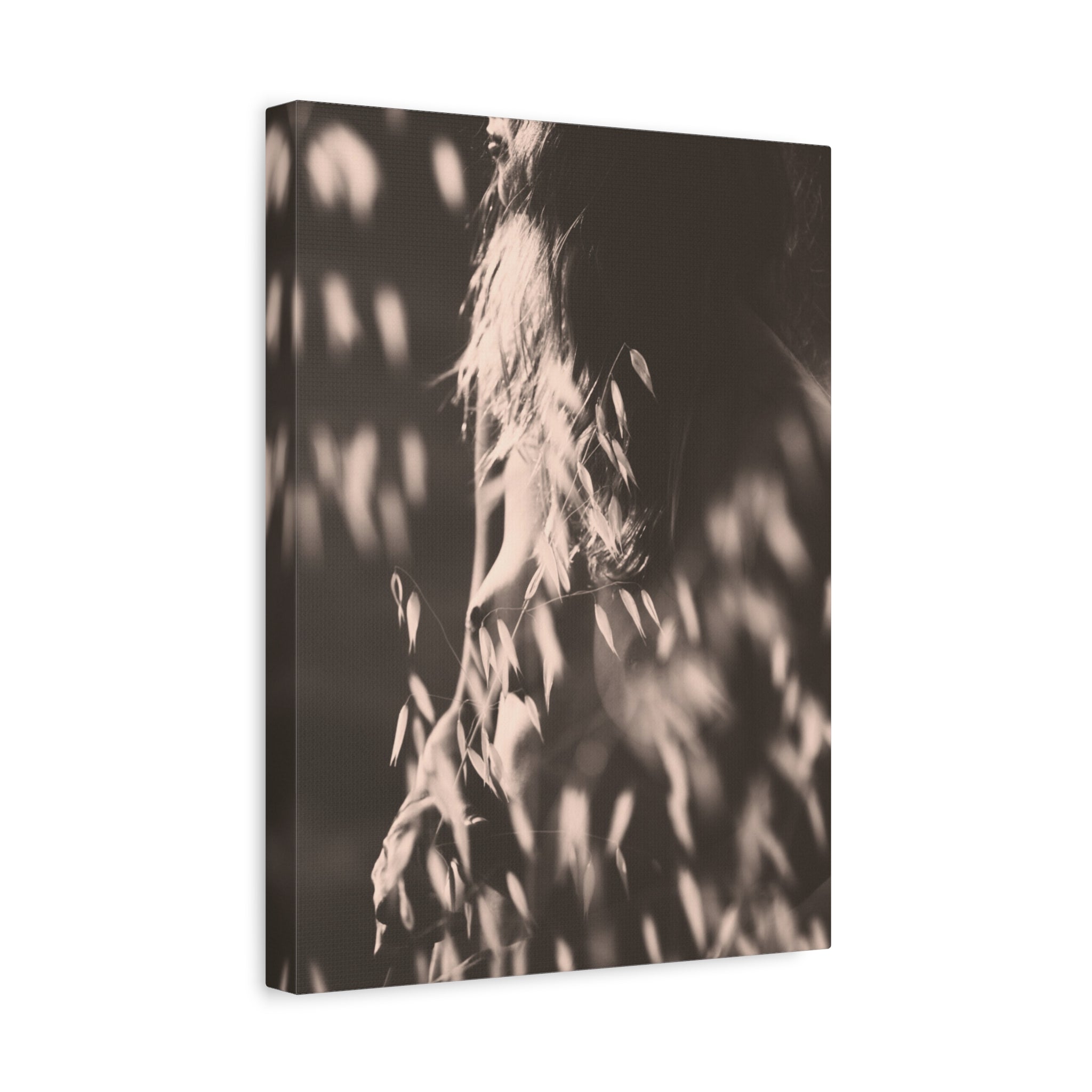 Held by Summer - Analog Fine Art Canvas Print, Soft Feminine Photography Wall Art