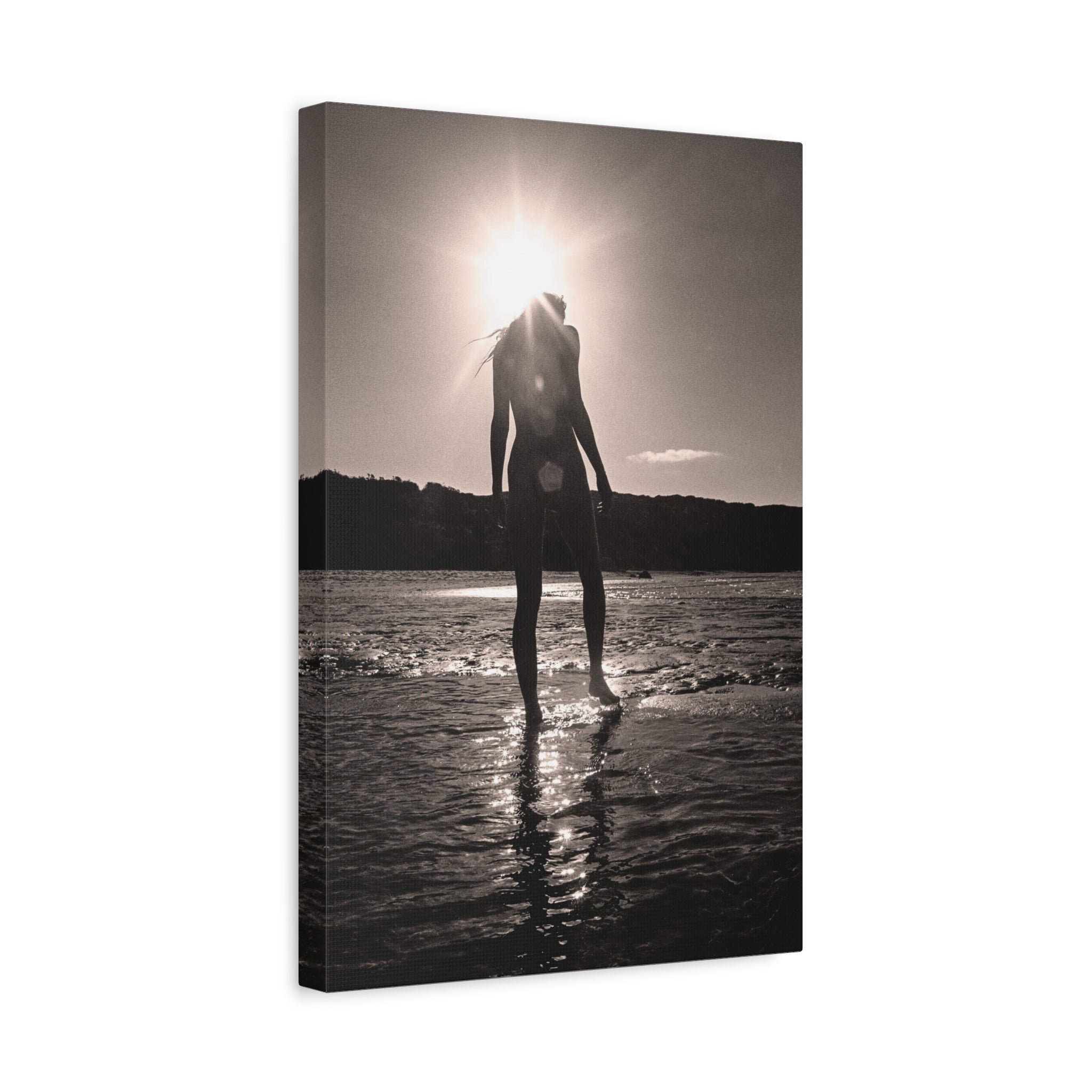 Salt & Light - Coastal Black & White Fine Art Canvas