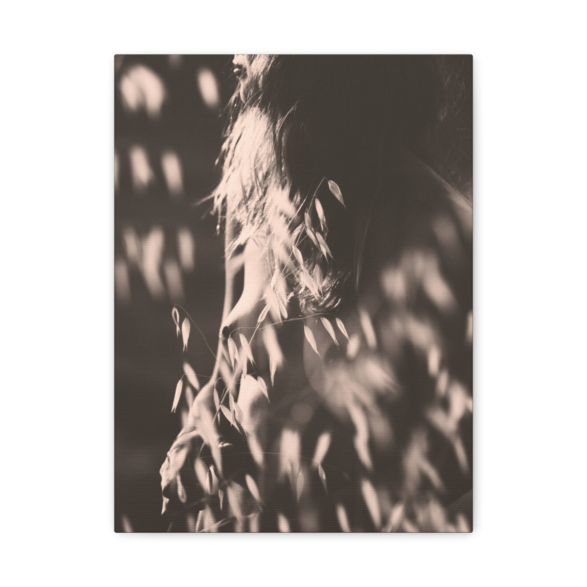 Held by Summer - Analog Fine Art Canvas Print, Soft Feminine Photography Wall Art