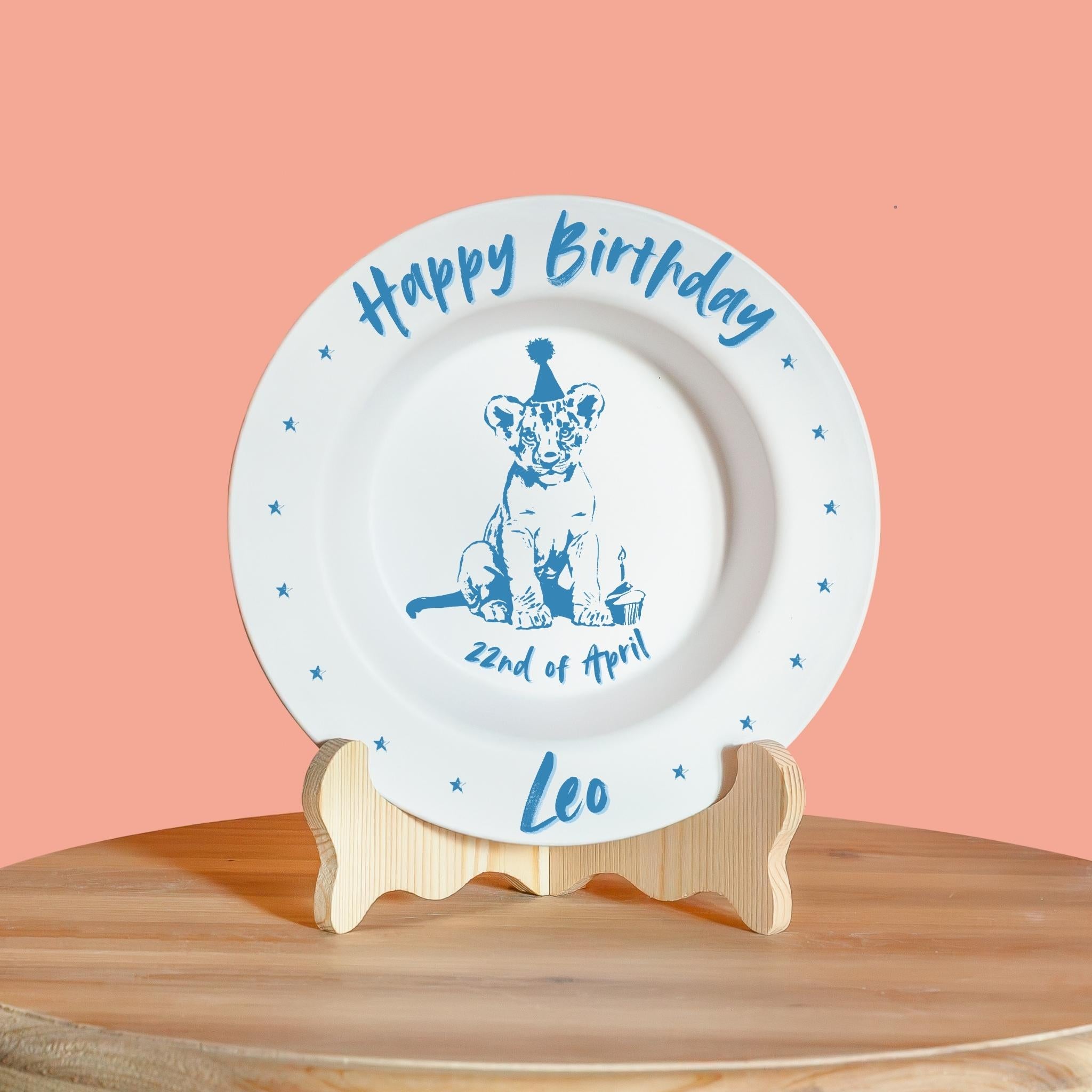 Personalized Lion Birthday Bowl for Kids – 8.5" (21.6 cm) (Copy)