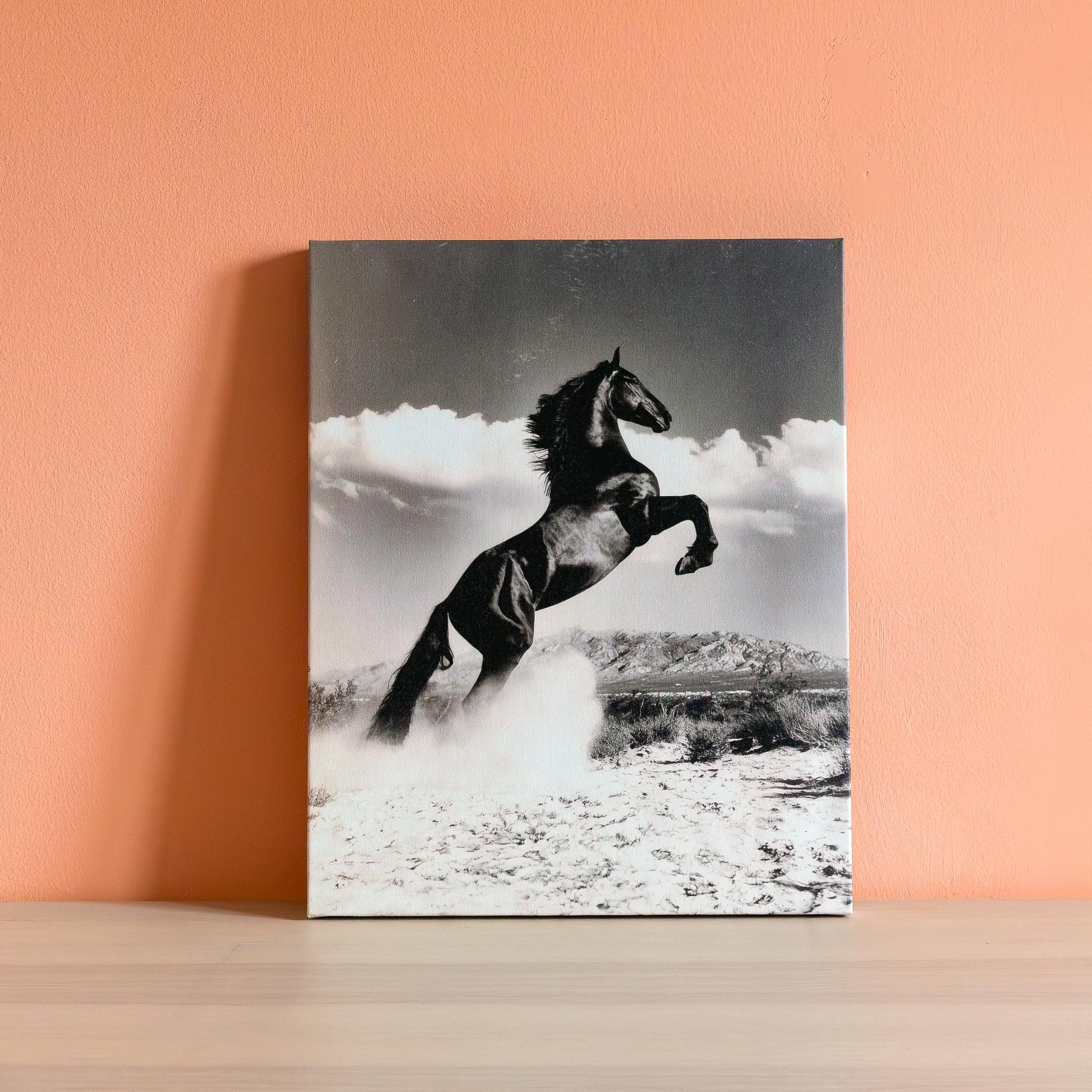 Stallion Rising - Majestic Horse Canvas Wall Art
