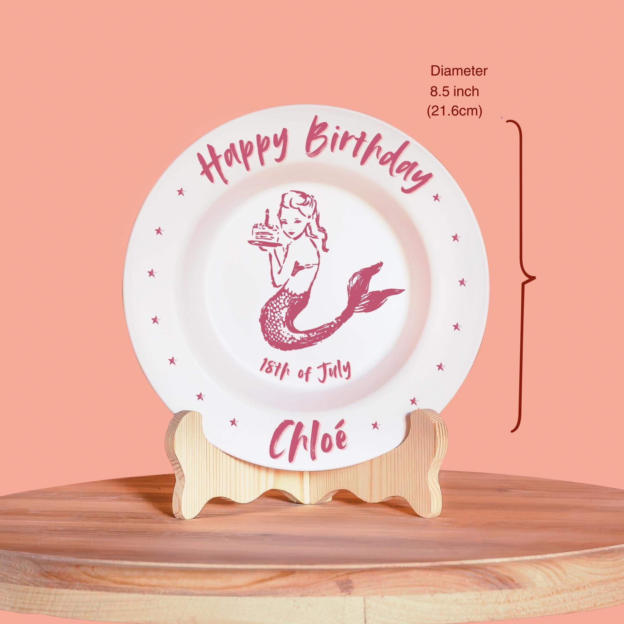 8.5 inch mermaid cereal bowl for kids