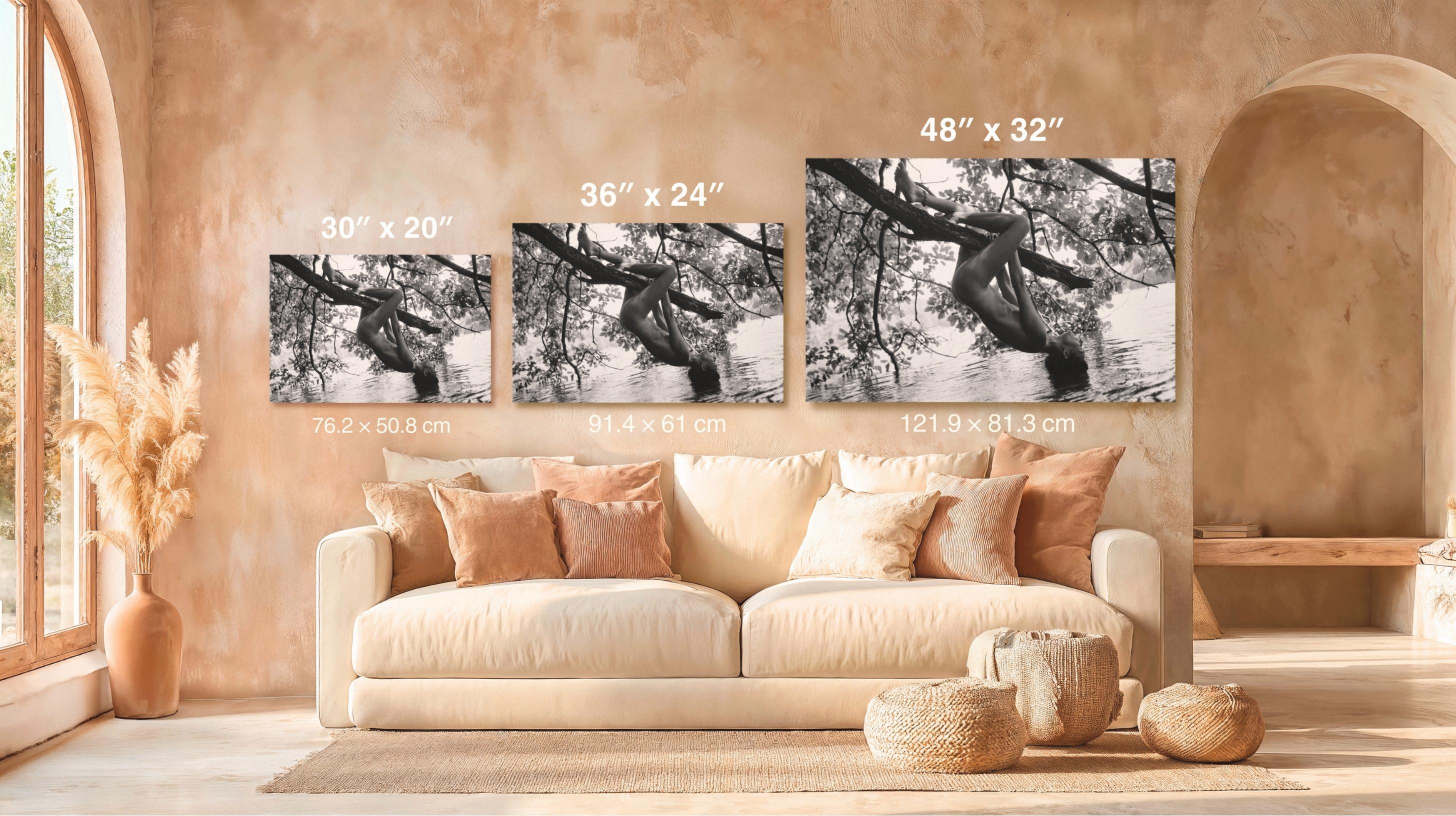Black and white lake canvas print Republic of Venus™