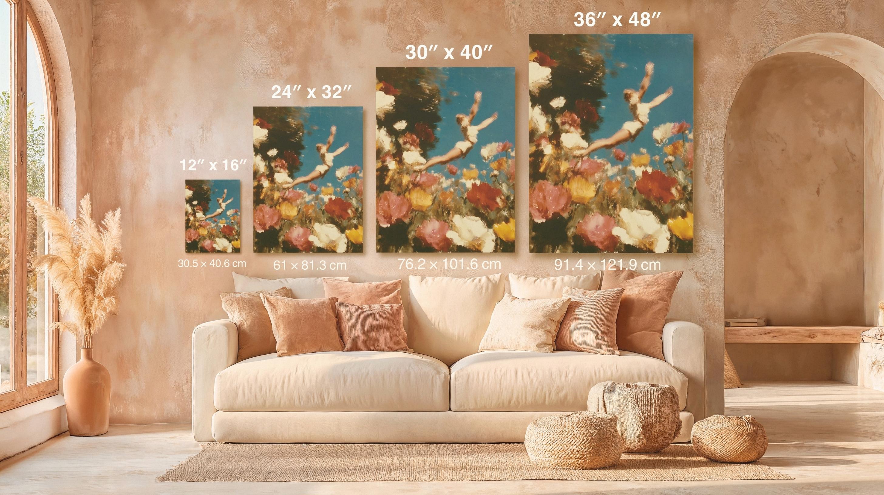 Girl in Flight – Dreamscape Canvas Wall Art