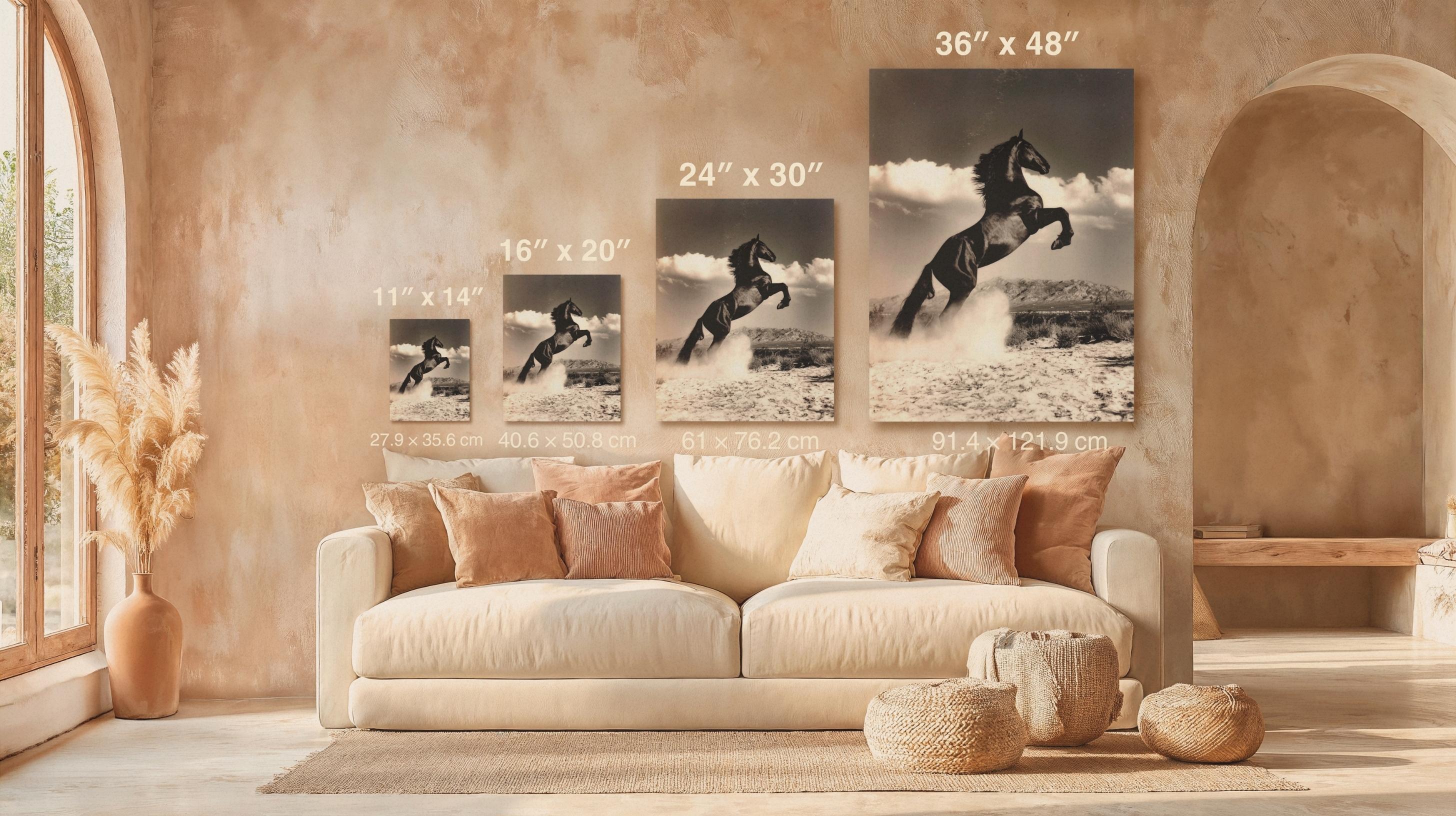 Stallion Rising - Majestic Horse Canvas Wall Art