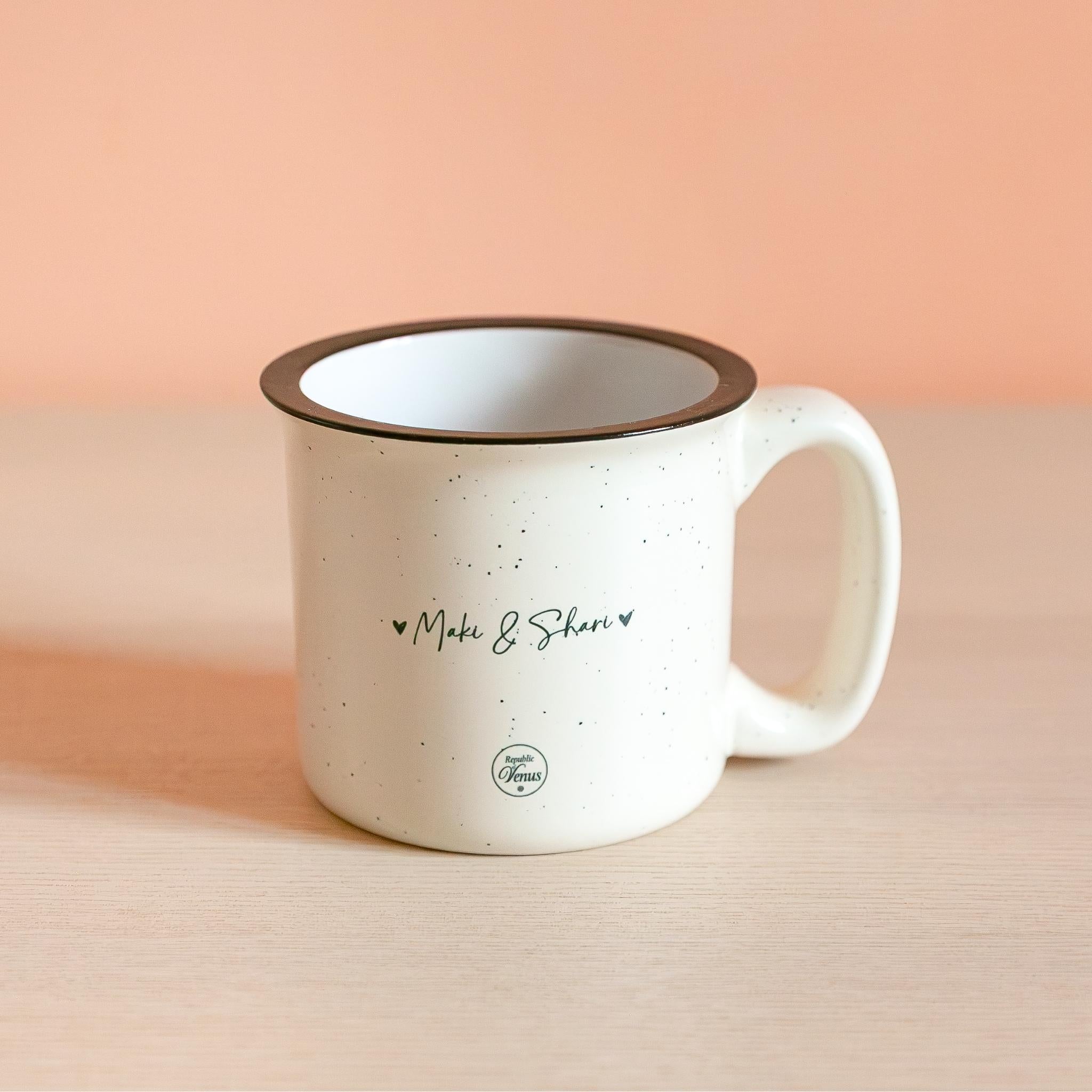 Republic of Venus™ romantic speckled camp mug