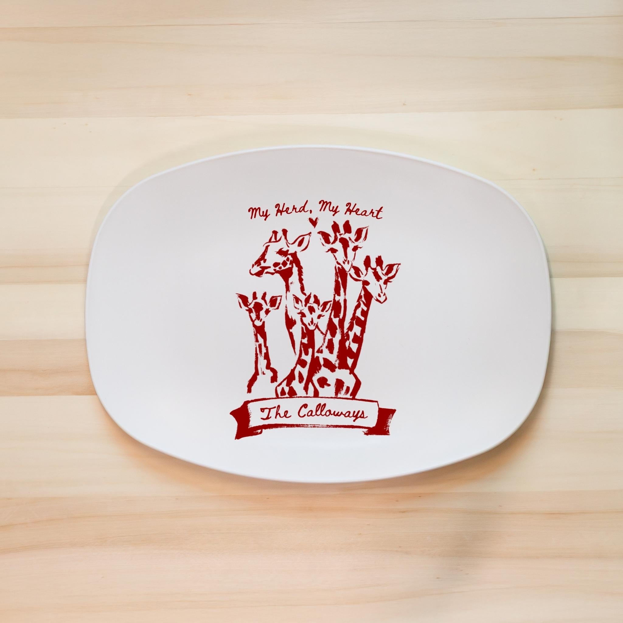 The Entertaining Set (Set of 4) - Personalized Family Serving Platters