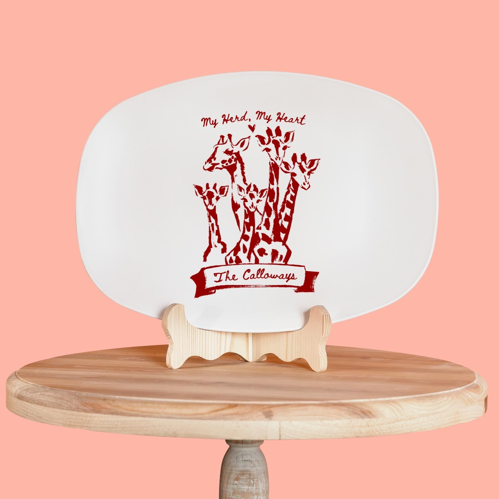 The Entertaining Set (Set of 4) - Personalized Family Serving Platters