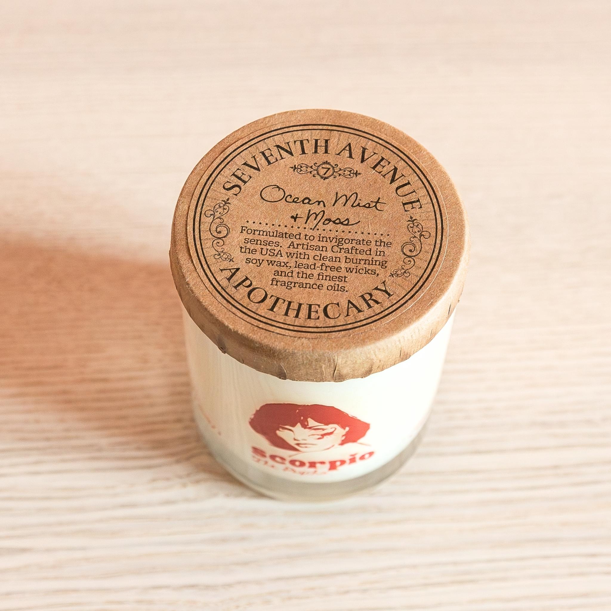 Scorpio Astrology Decor Candle